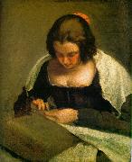 Diego Velazquez The Needlewoman Spain oil painting artist